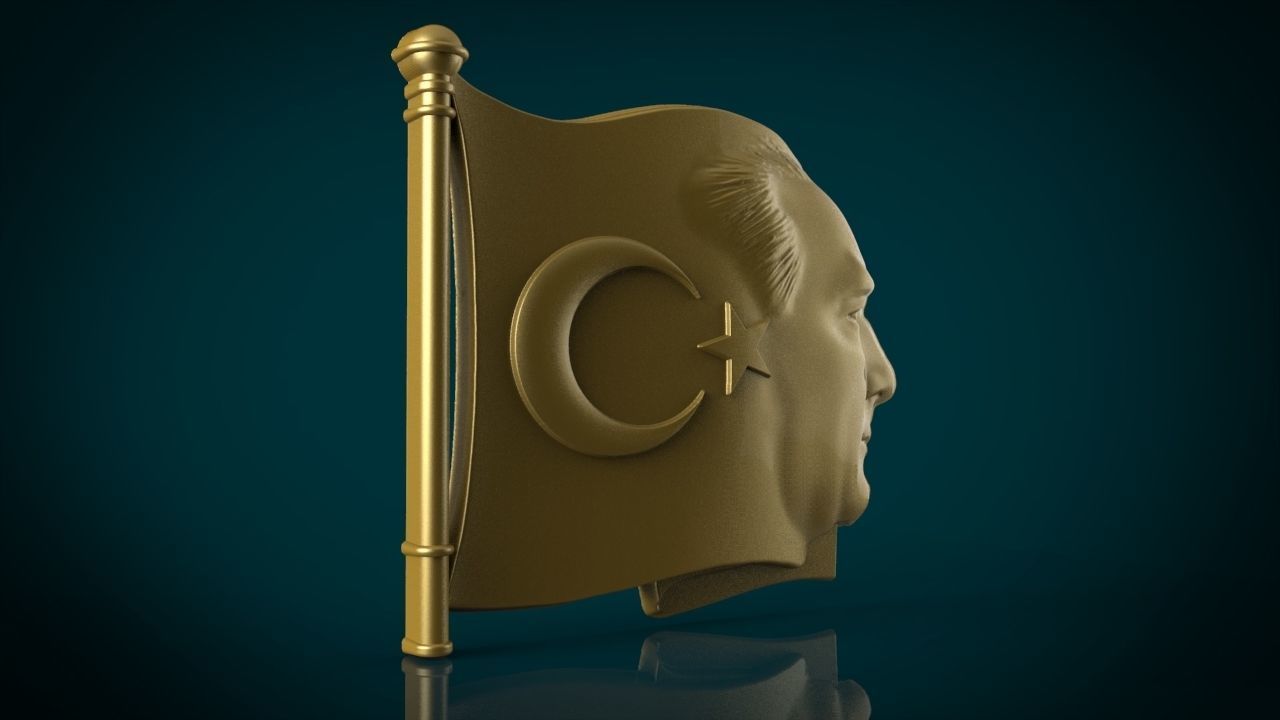 Gazi Mustafa Kemal Ataturk 3D print model_1