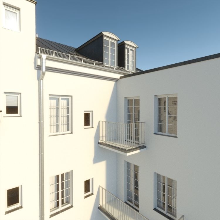 Residential City Building - Row - 08 - Kiosk 3D model_7