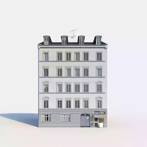 Residential City Building - Row - 08 - Kiosk