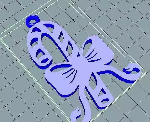 Candy cane christmas ornament  3D print model