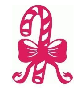 Candy cane christmas ornament  3D print model_1