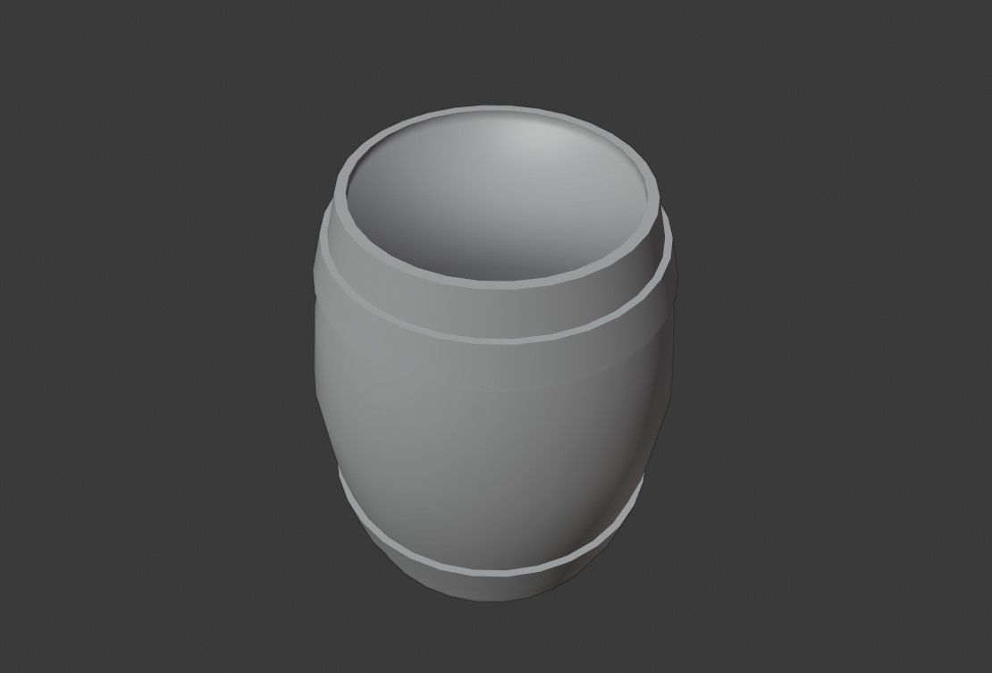 Barrel High poly - Unreal Engine - Barril Low-poly 3D model_6