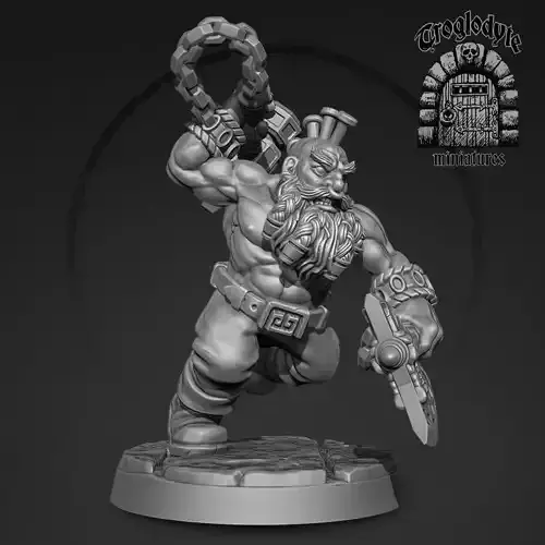 Dwarf berserker goblin bane 3D print model