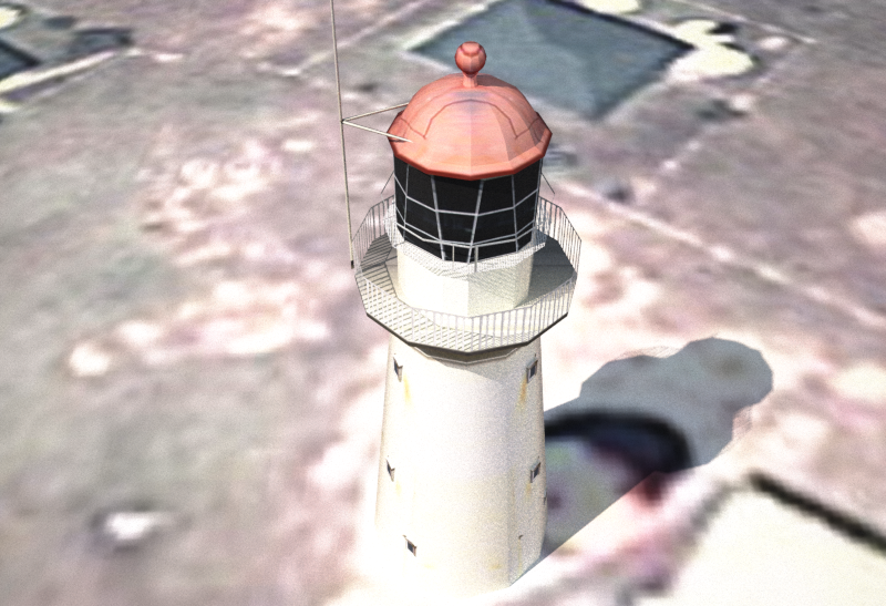 Bustard Head Lighthouse Low-poly 3D model_2