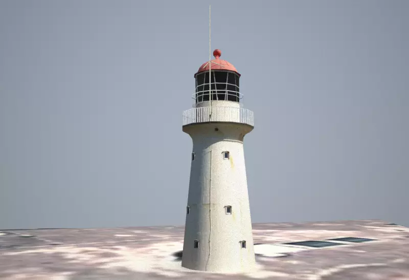 Bustard Head Lighthouse Low-poly 3D model_0