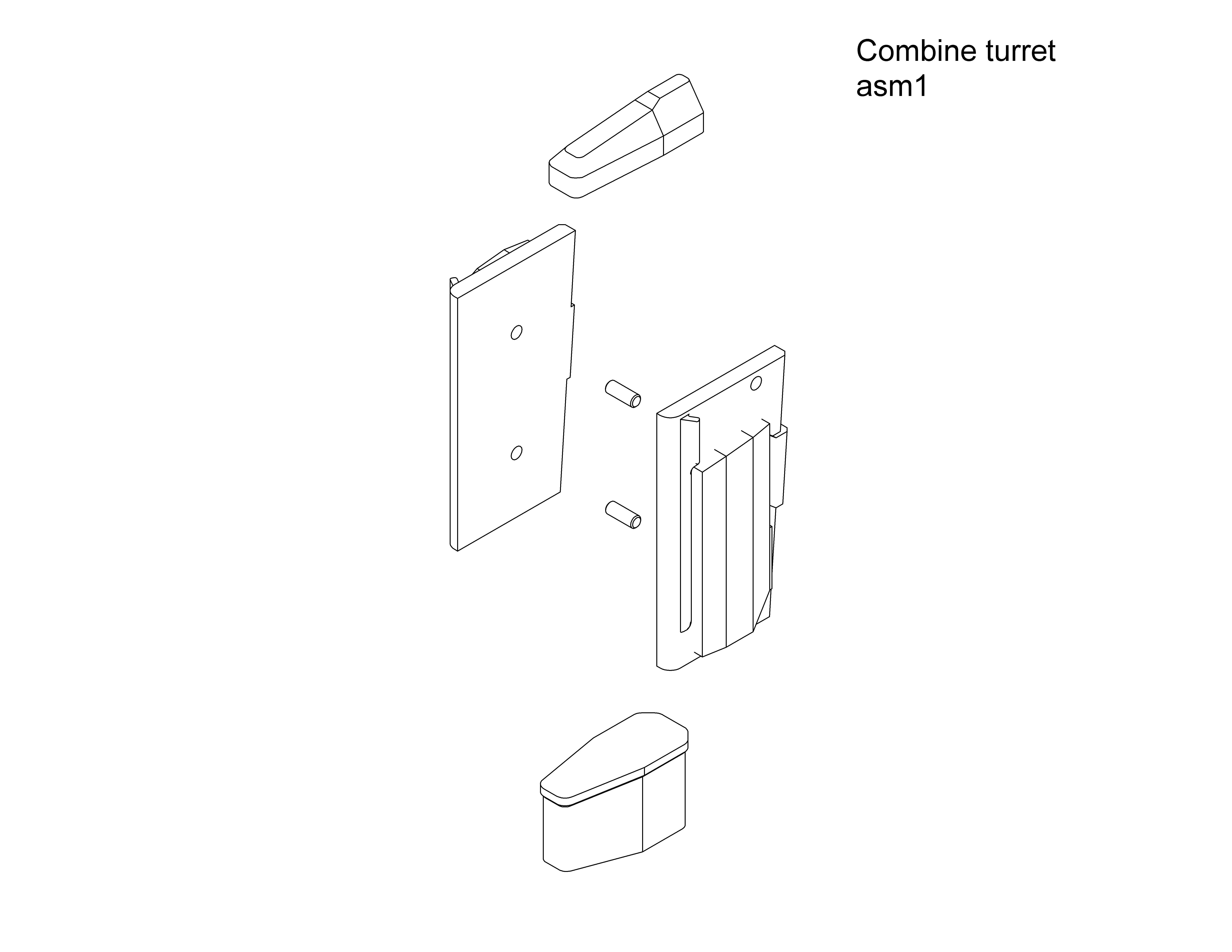 HALF LIFE 2 Combine turret 3D print model_7