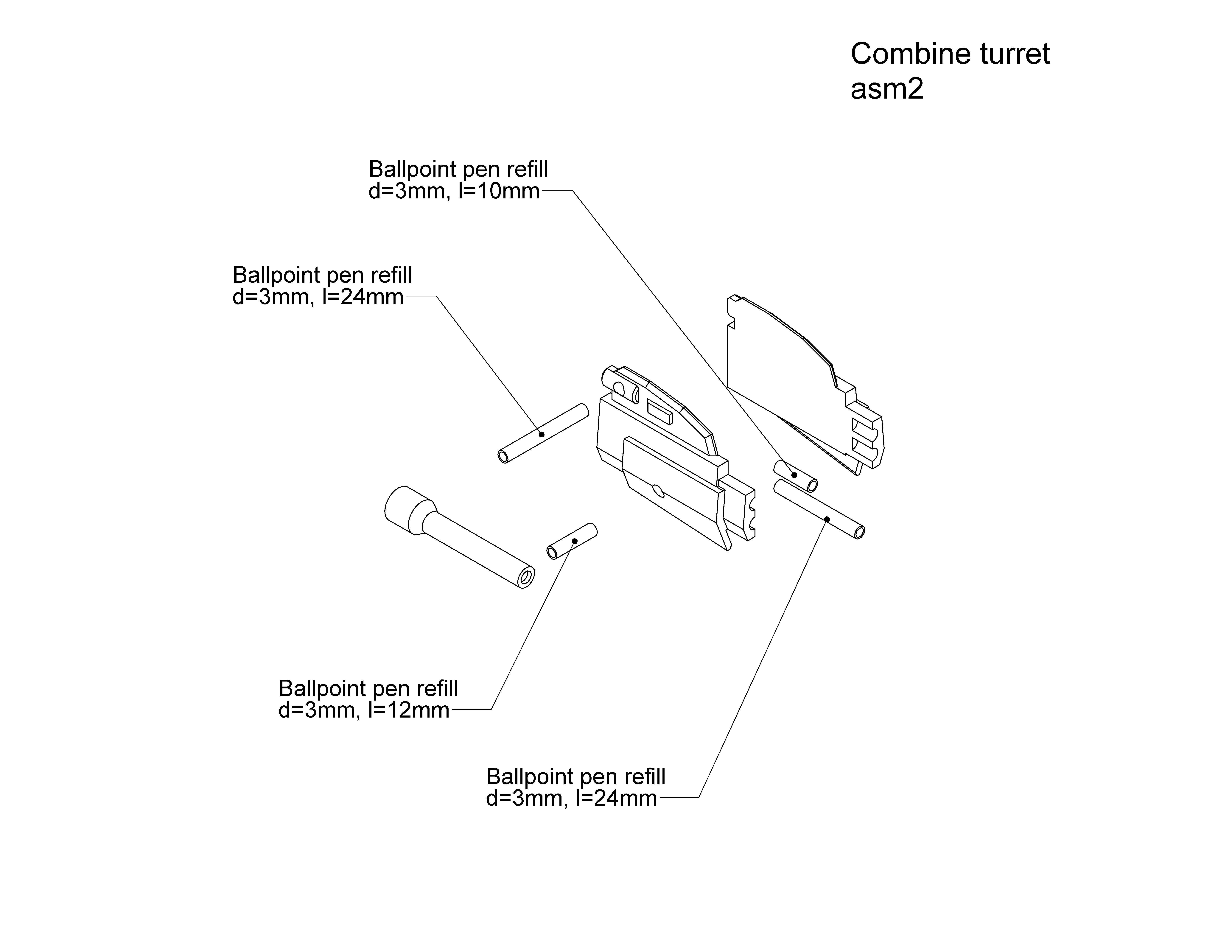HALF LIFE 2 Combine turret 3D print model_8