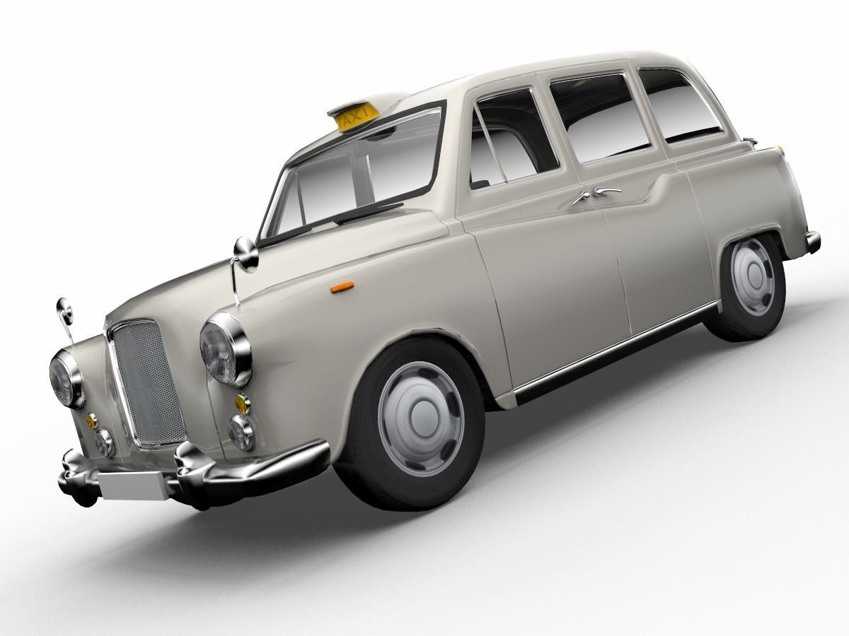London Cab Austin Morris FX4 Taxi 3D model Low-poly 3D model_4