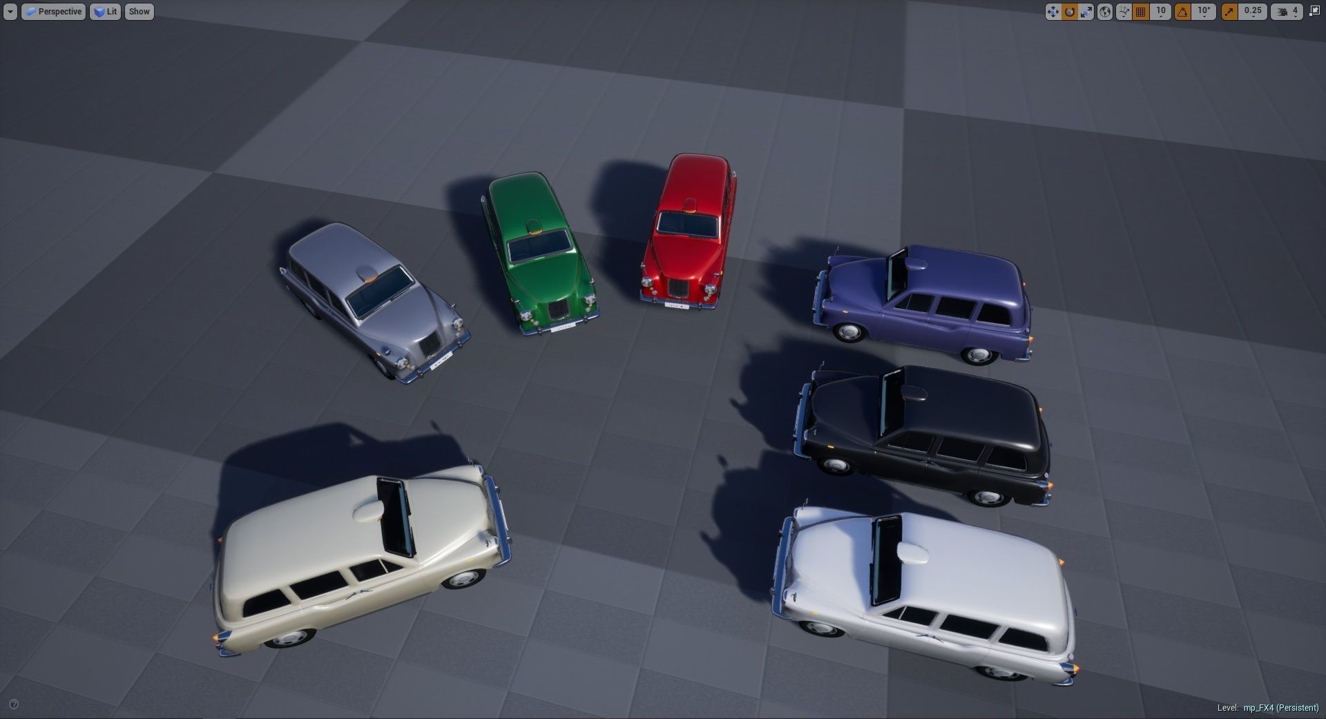 London Cab Austin Morris FX4 Taxi 3D model Low-poly 3D model_12