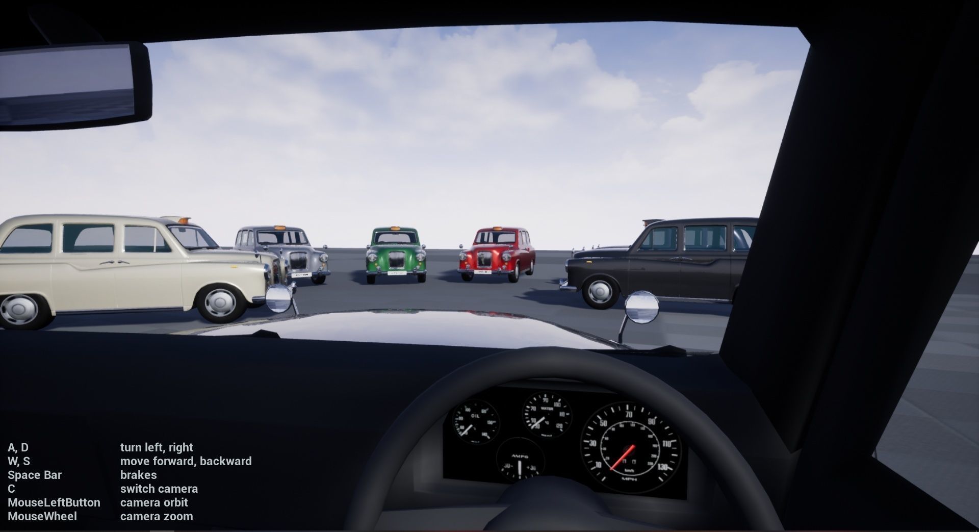 London Cab Austin Morris FX4 Taxi 3D model Low-poly 3D model_7