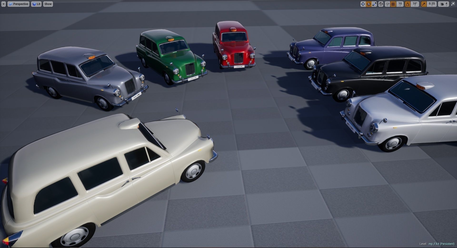 London Cab Austin Morris FX4 Taxi 3D model Low-poly 3D model_1