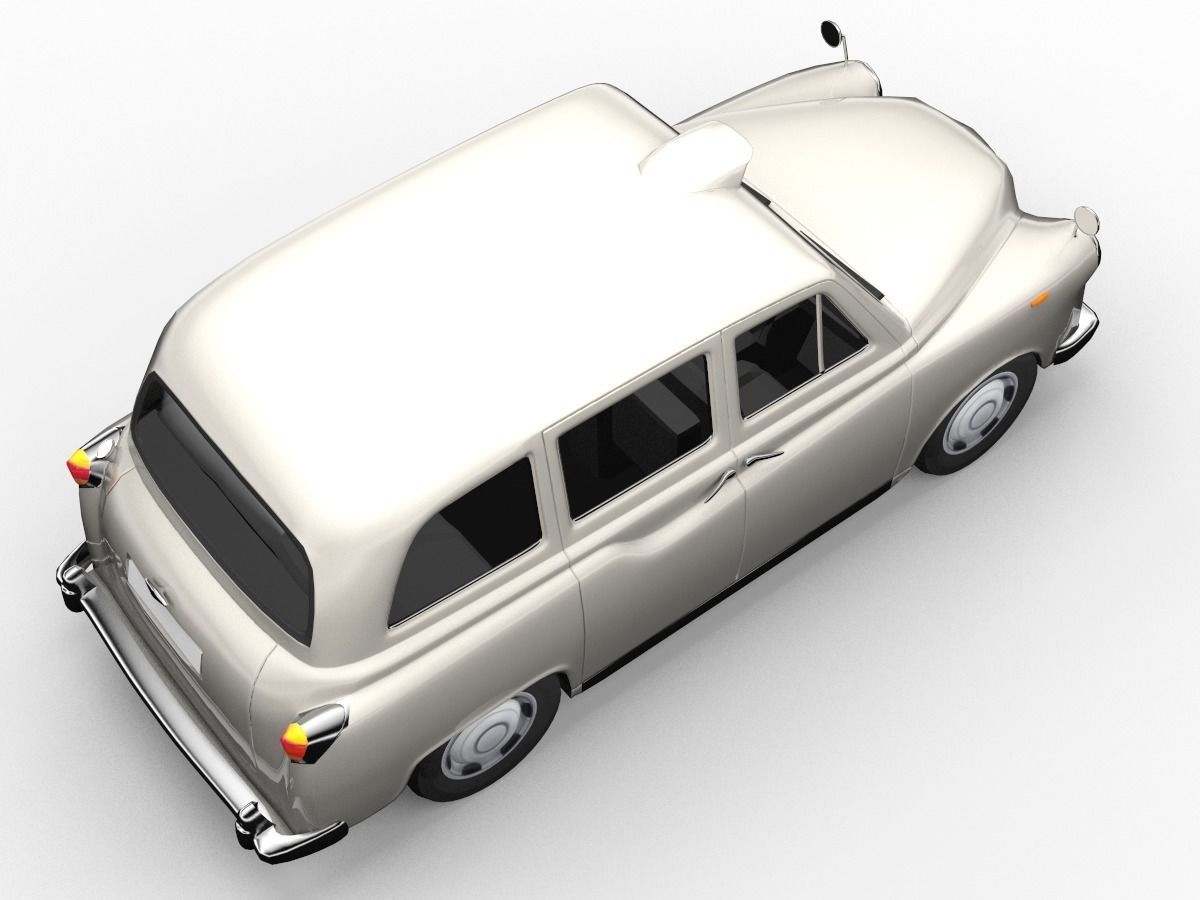 London Cab Austin Morris FX4 Taxi 3D model Low-poly 3D model_10