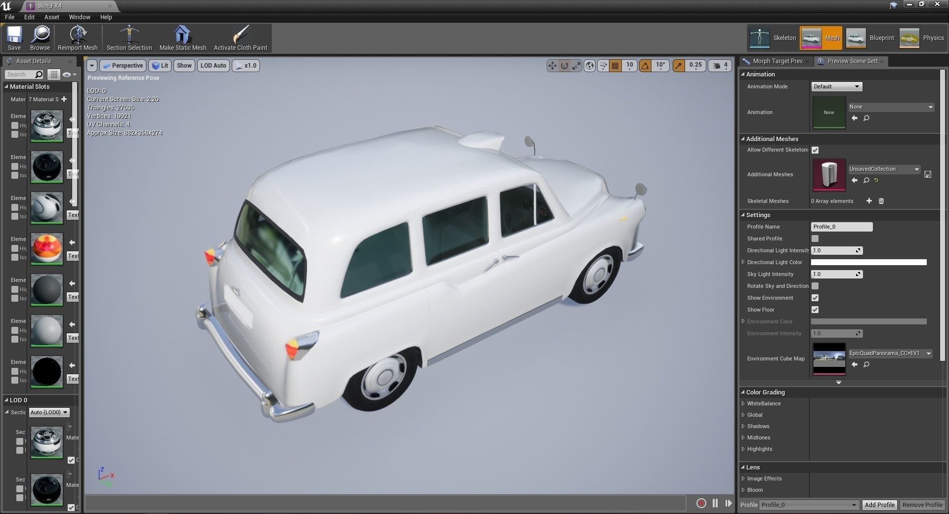 London Cab Austin Morris FX4 Taxi 3D model Low-poly 3D model_5