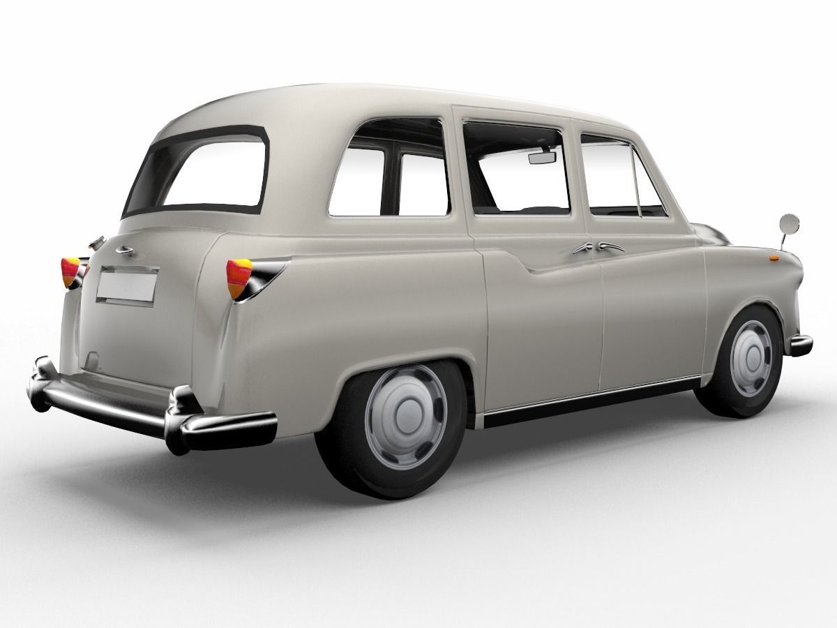 London Cab Austin Morris FX4 Taxi 3D model Low-poly 3D model_6