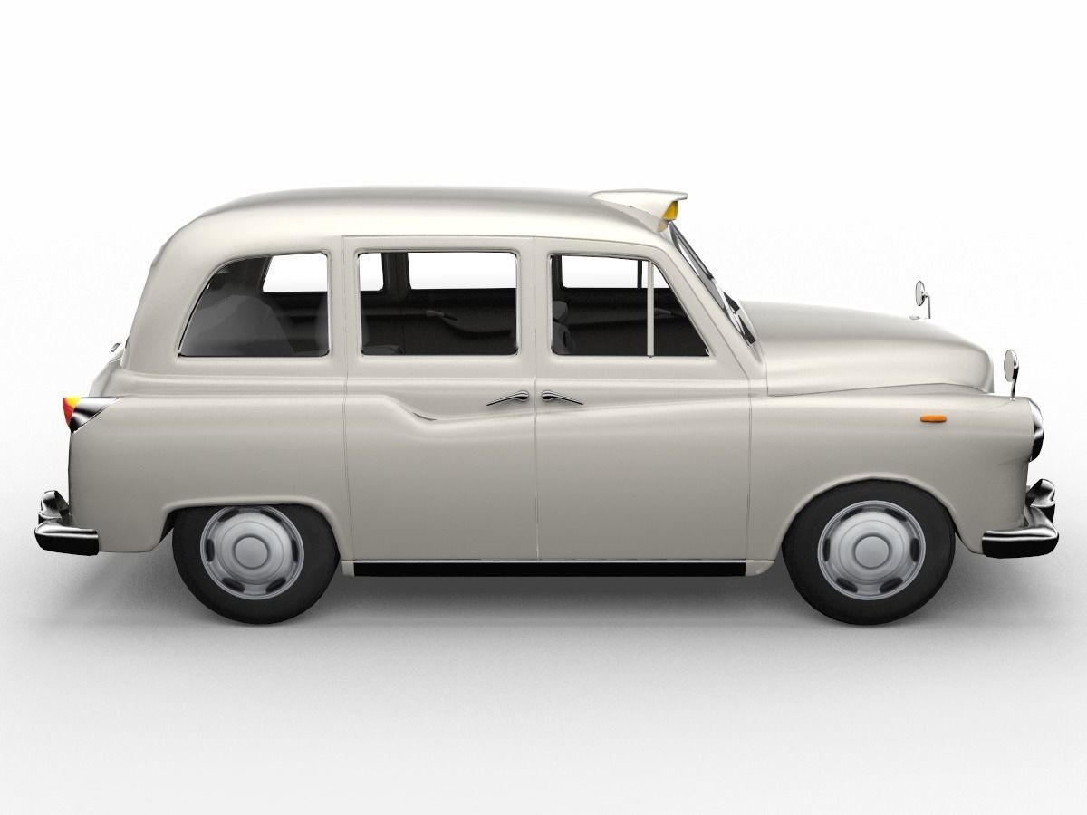 London Cab Austin Morris FX4 Taxi 3D model Low-poly 3D model_8