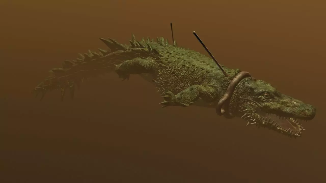mutant crocodile 3D model