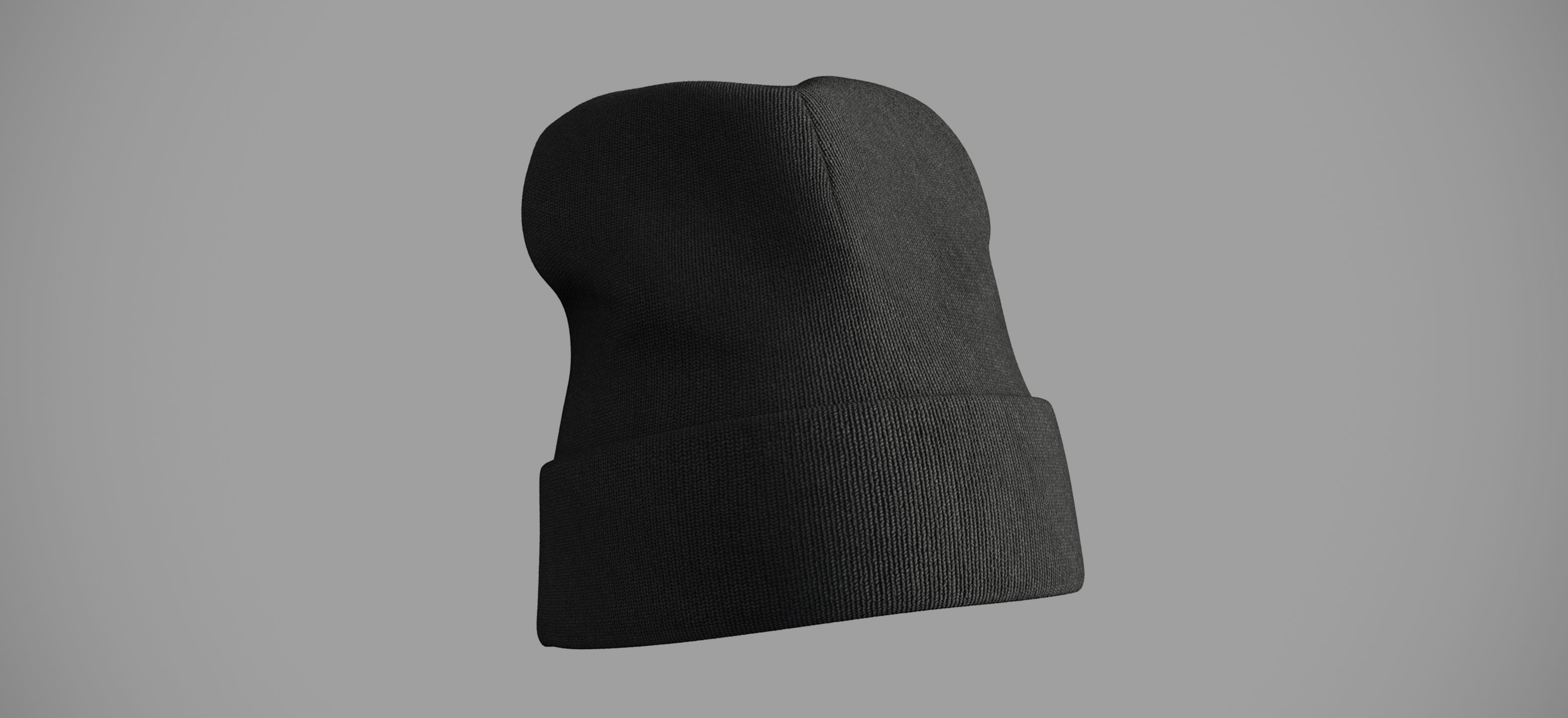 Winter hat Low-poly 3D model_11
