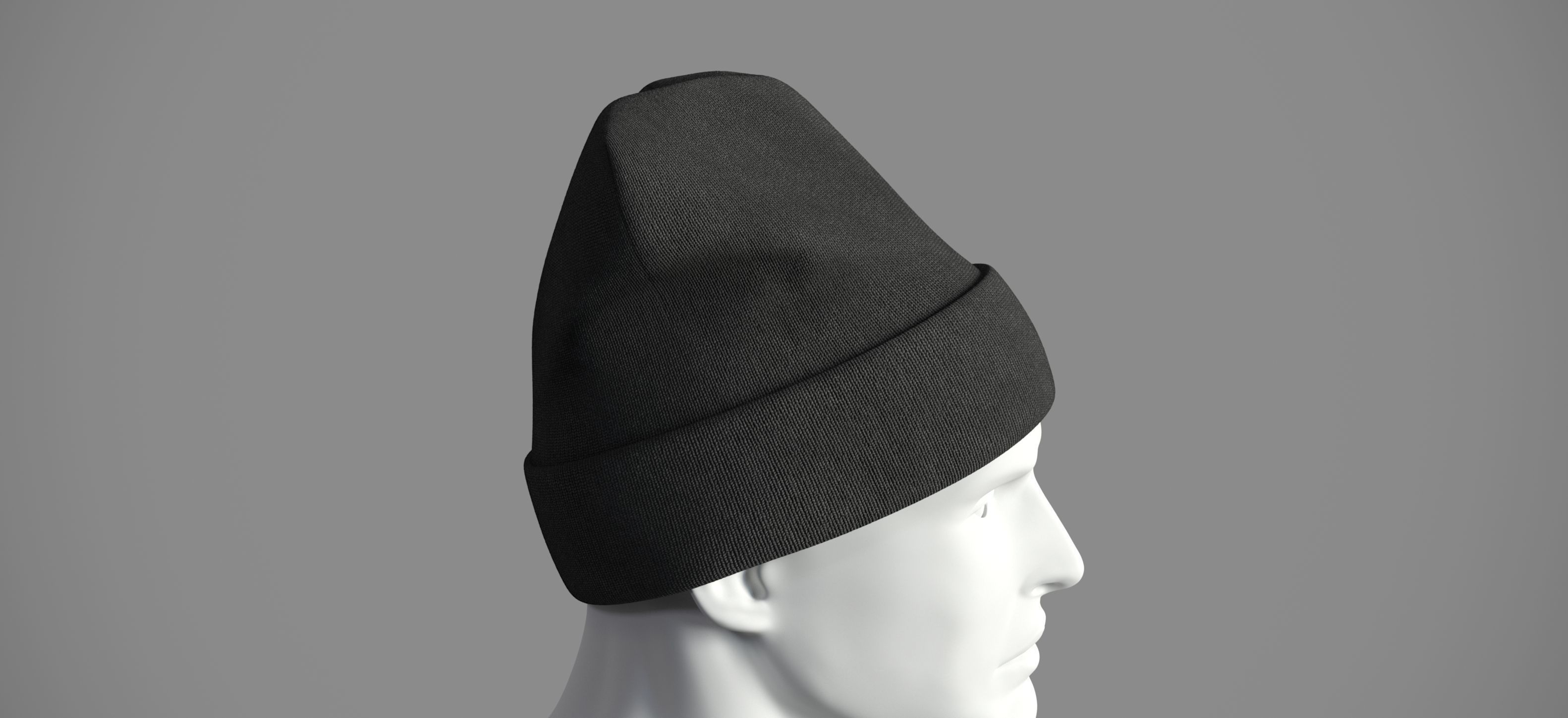 Winter hat Low-poly 3D model_22