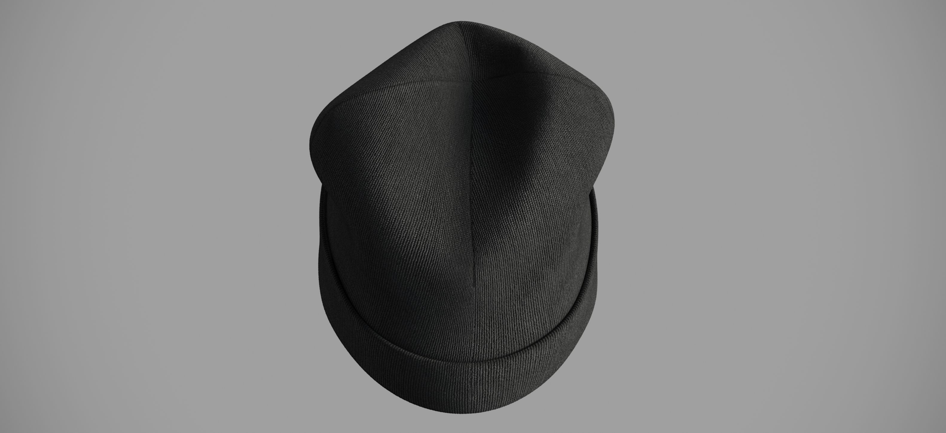 Winter hat Low-poly 3D model_15