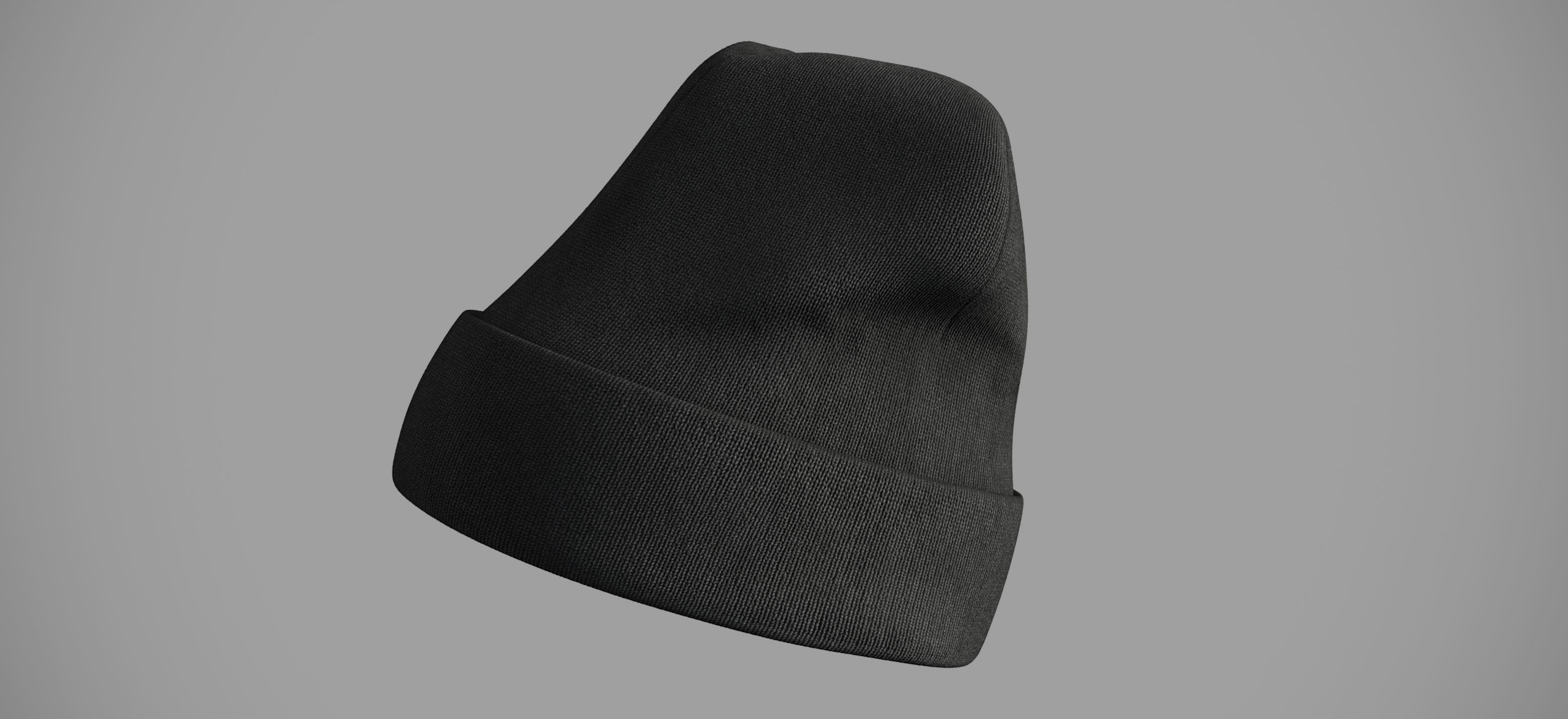 Winter hat Low-poly 3D model_3