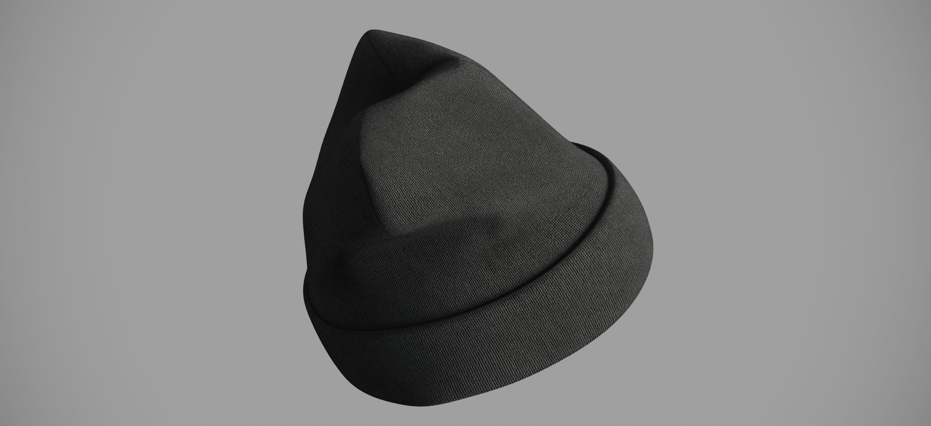 Winter hat Low-poly 3D model_17