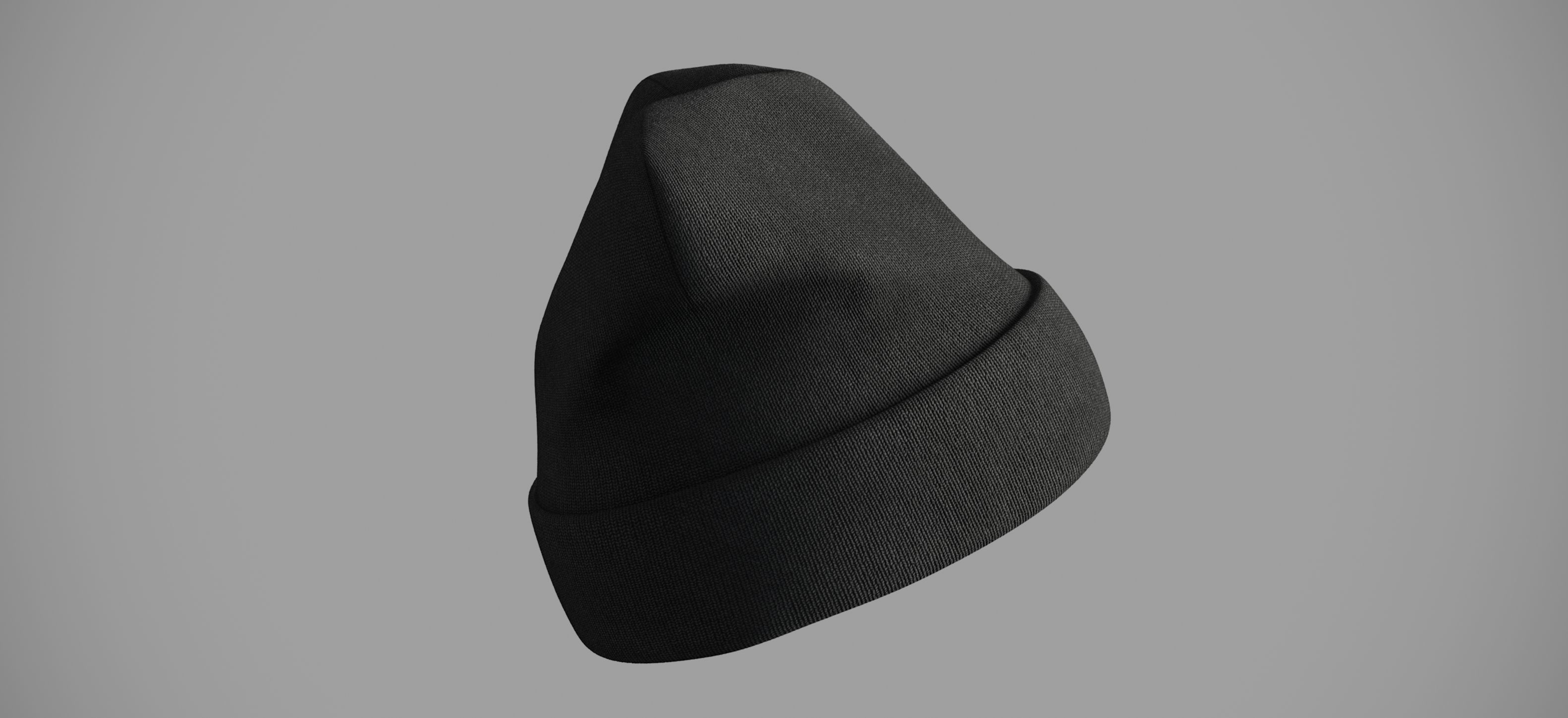 Winter hat Low-poly 3D model_9