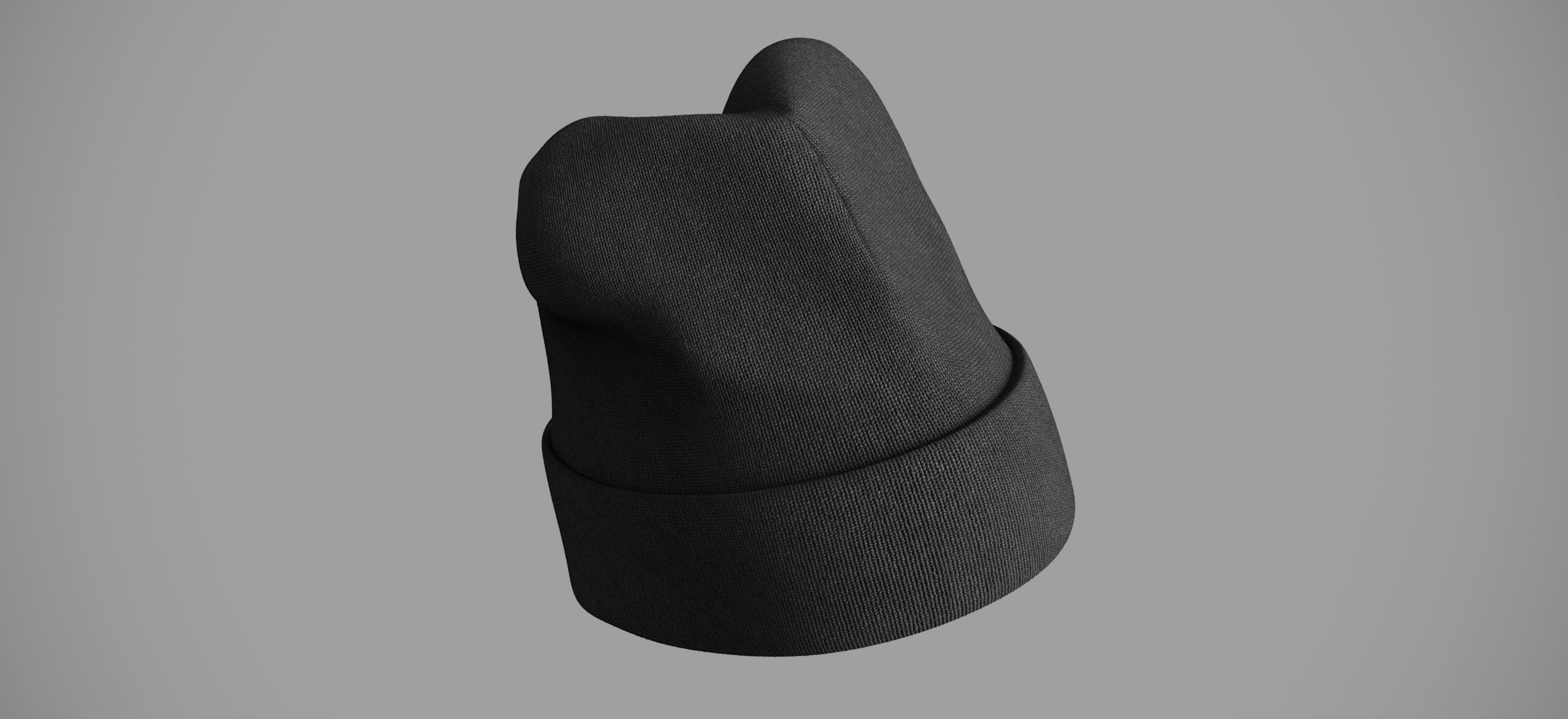 Winter hat Low-poly 3D model_18