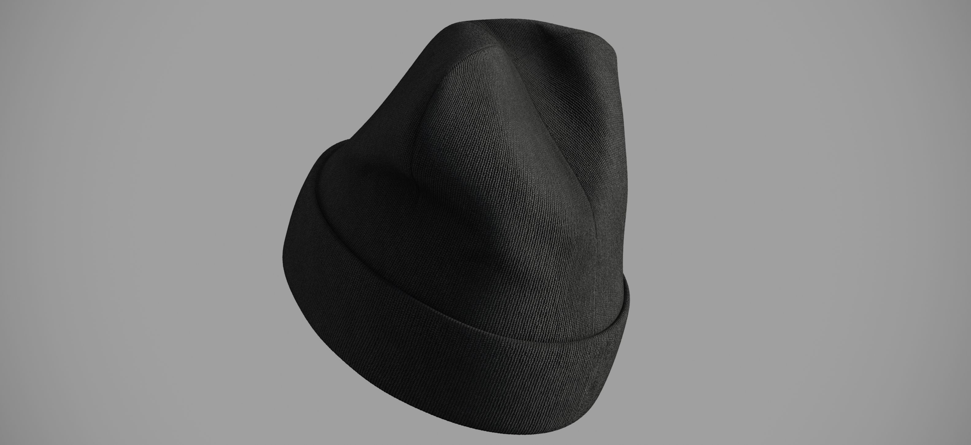 Winter hat Low-poly 3D model_5