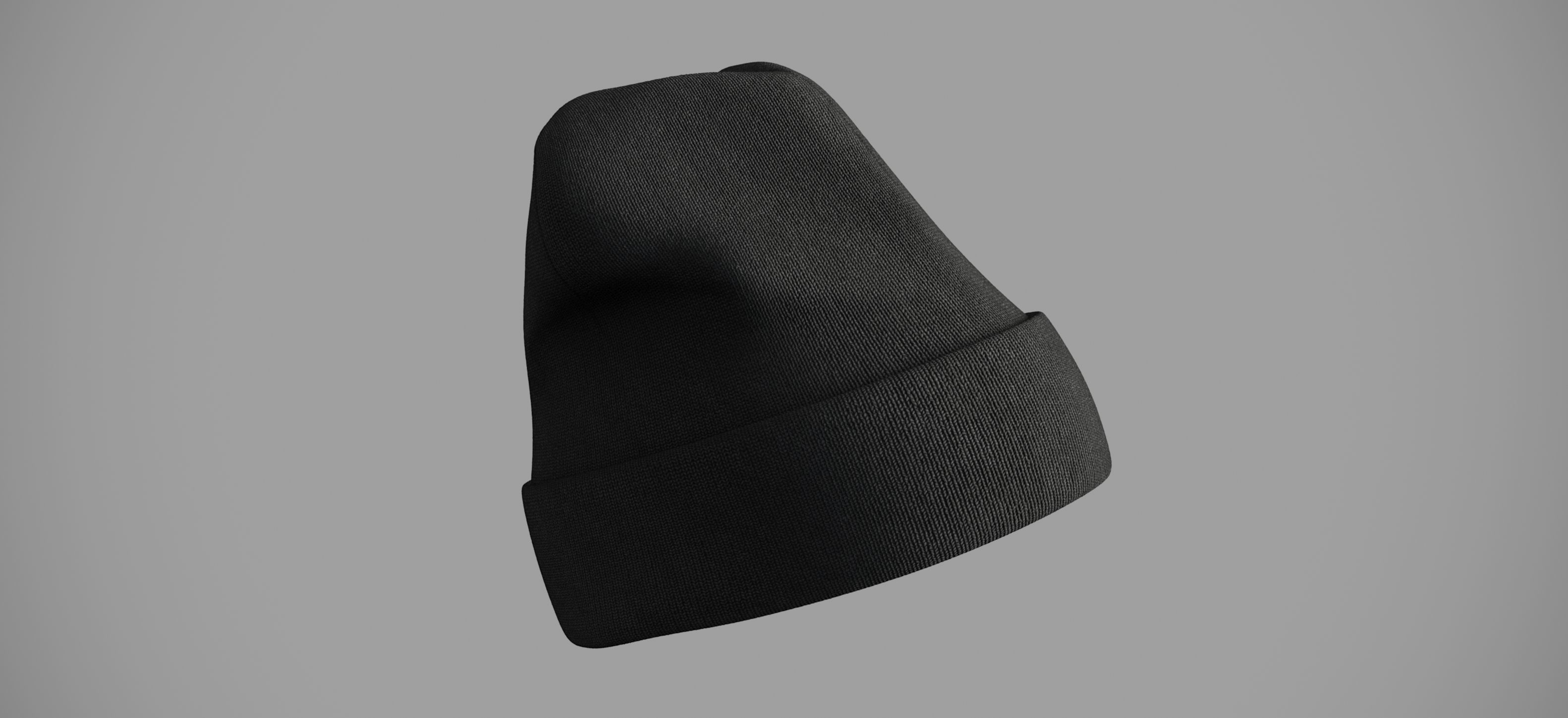 Winter hat Low-poly 3D model_10