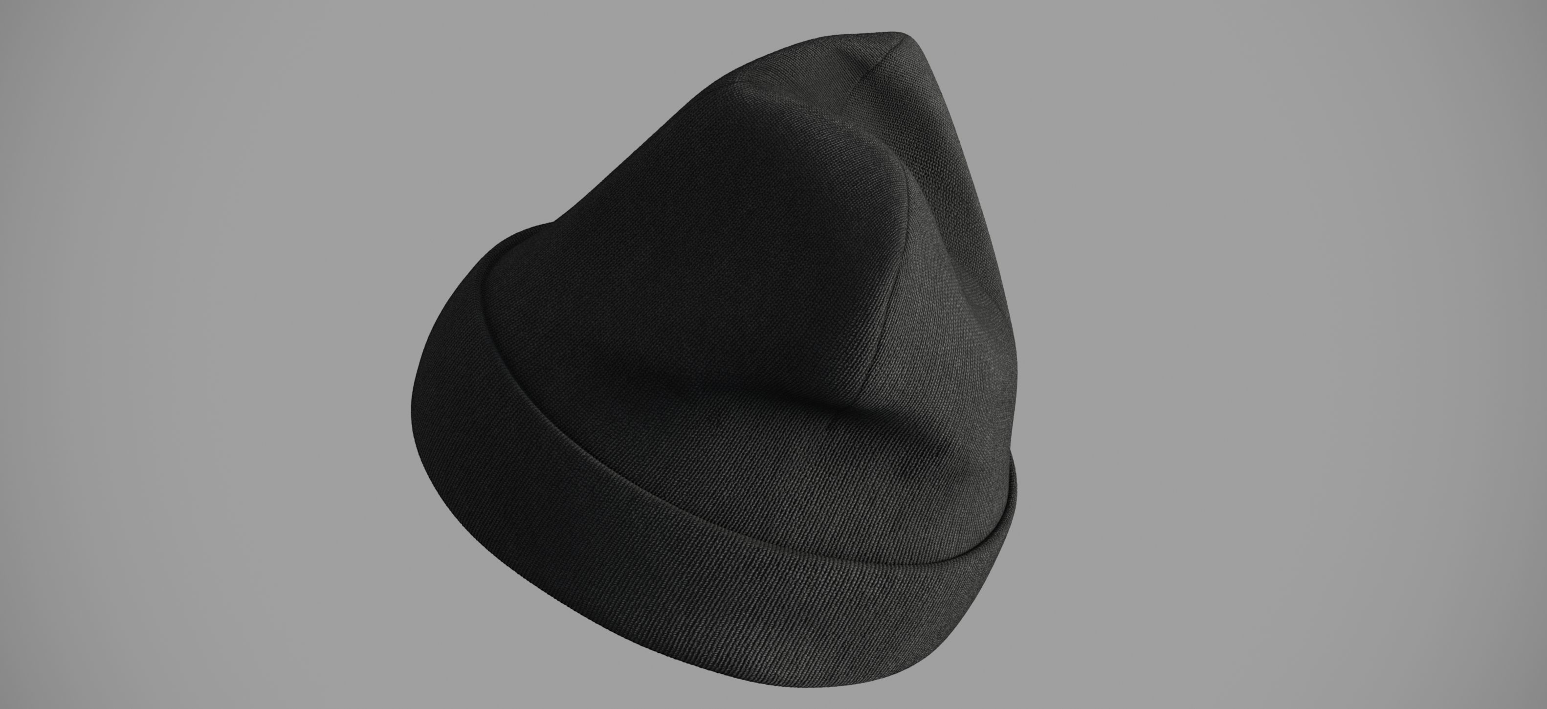 Winter hat Low-poly 3D model_14
