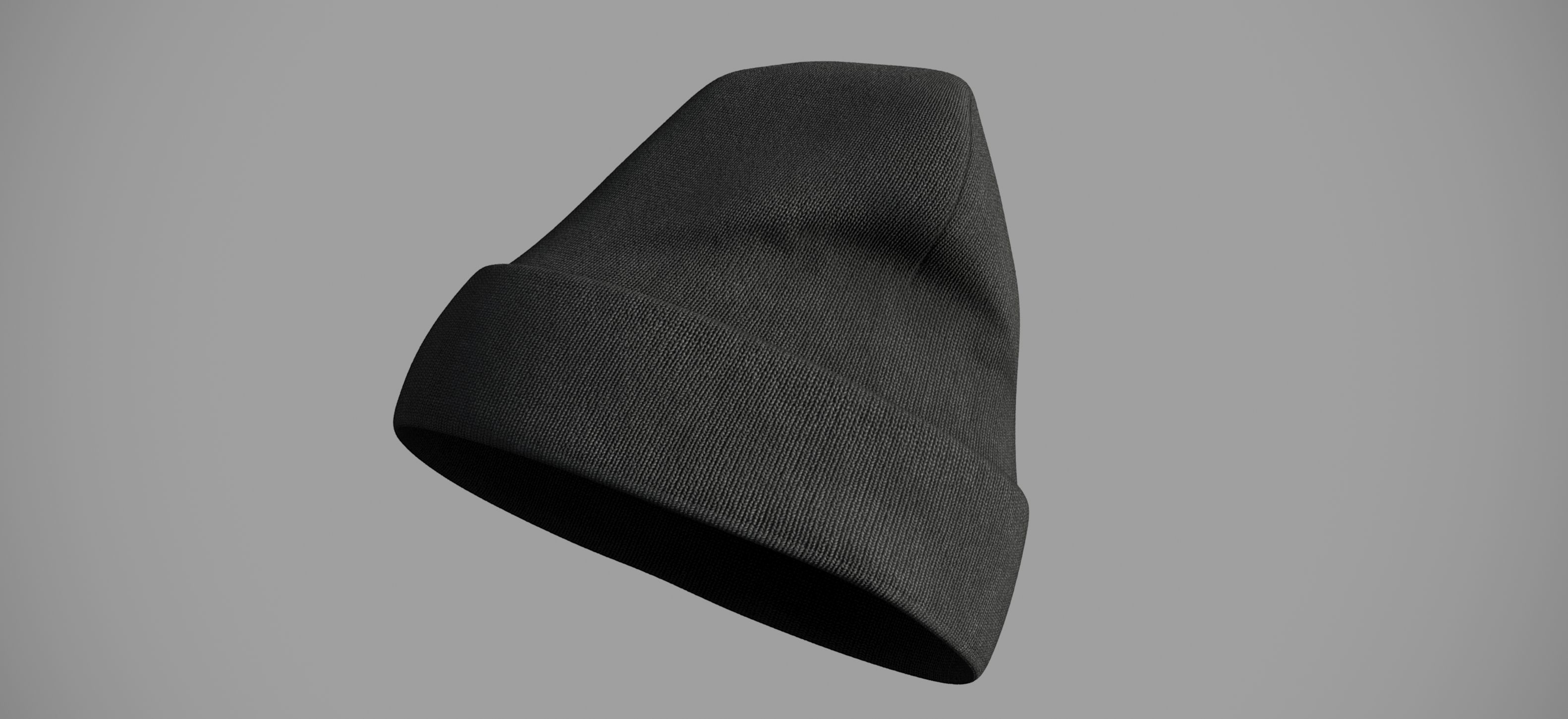 Winter hat Low-poly 3D model_1