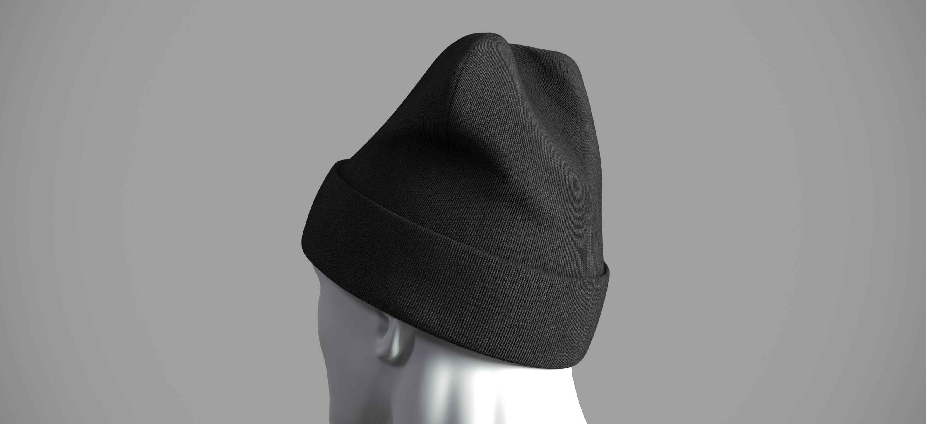 Winter hat Low-poly 3D model_21