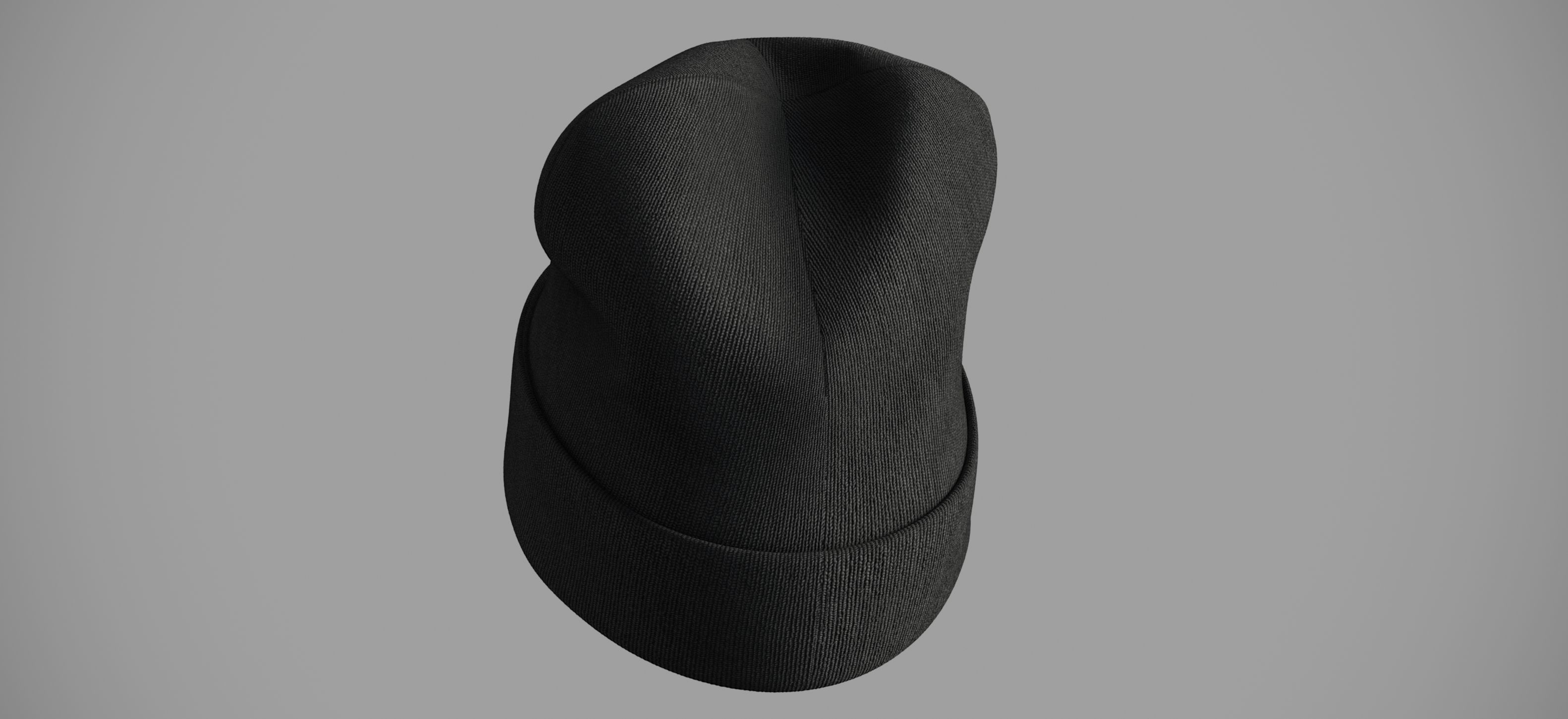 Winter hat Low-poly 3D model_6