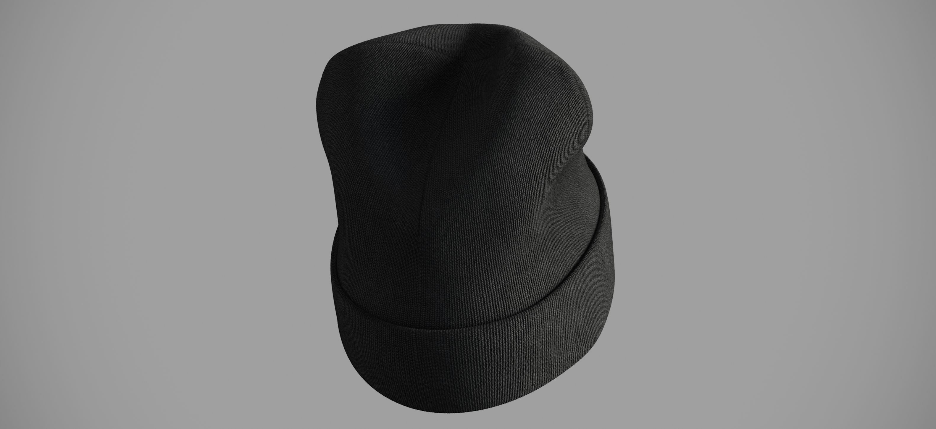Winter hat Low-poly 3D model_7