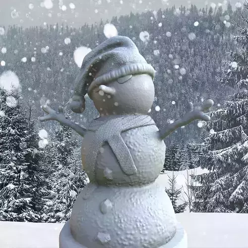 Snowman 3D print model