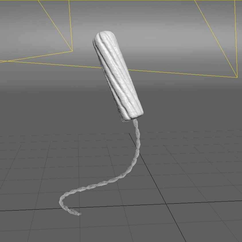 Tampon 3d model toilet paper 3D model_1