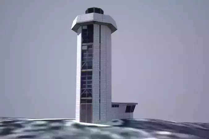 Fitzroy Island Lighthouse Low poly 3D model
