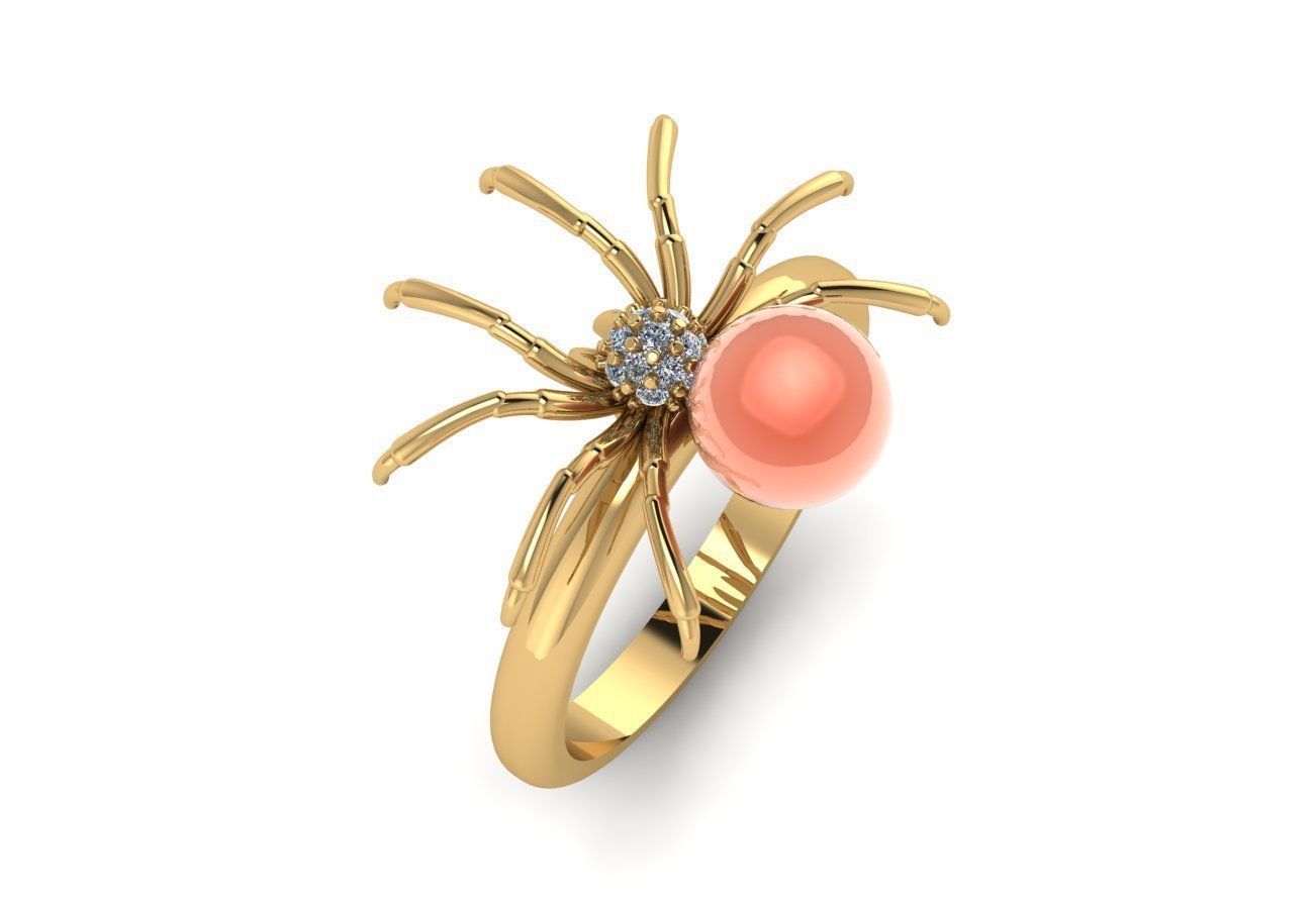 spider ring and pandent 3D print model_7
