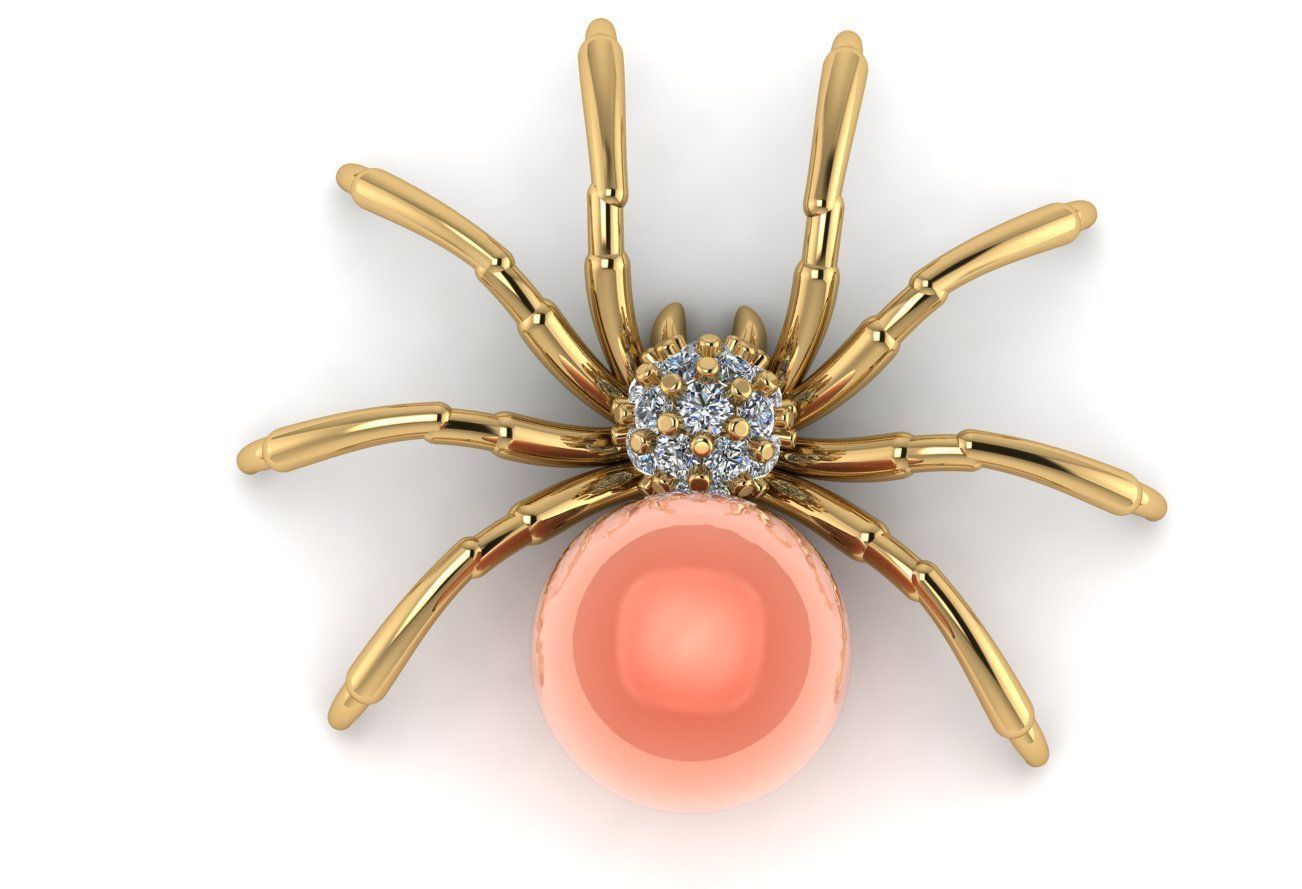 spider ring and pandent 3D print model_6