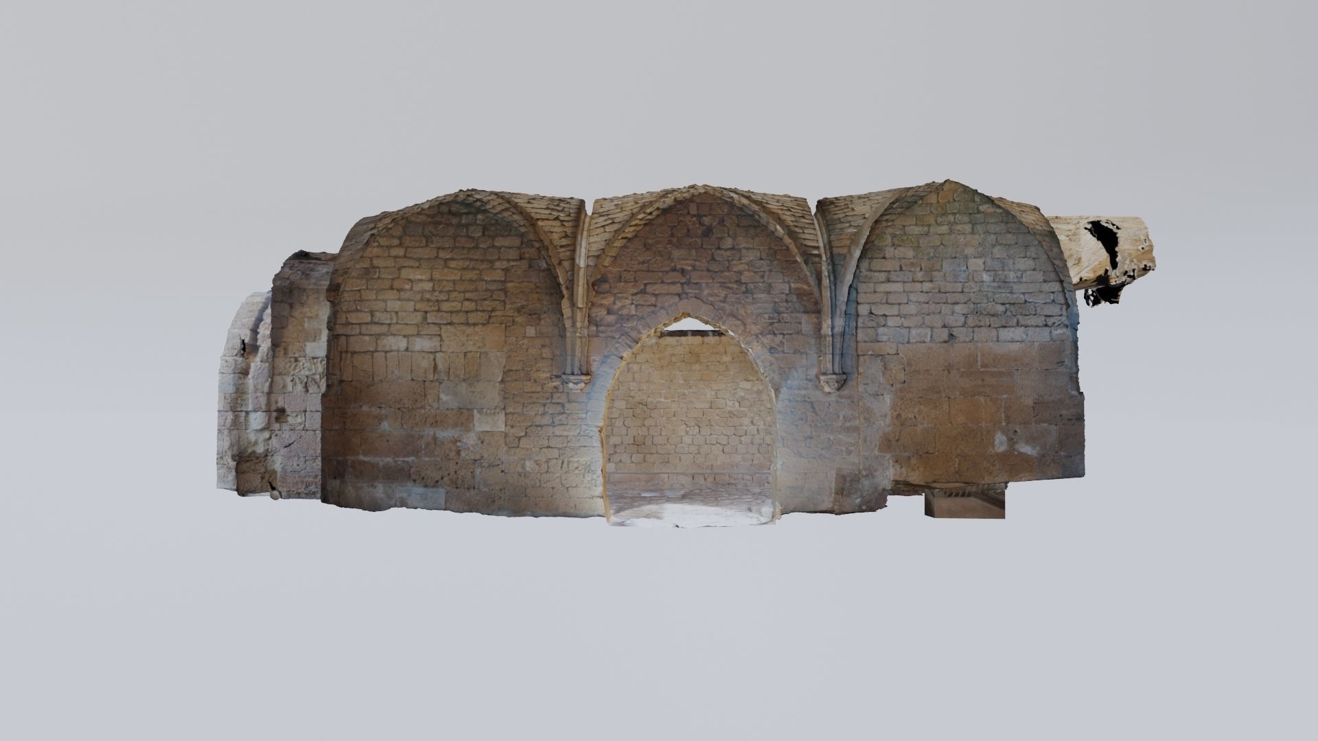 Crusaders Castle Gate in Caesaria  3D model_18