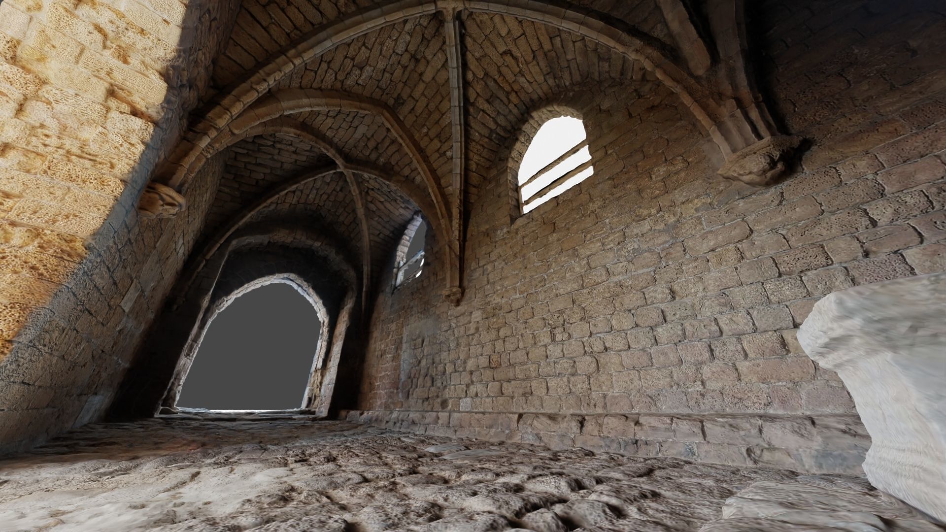 Crusaders Castle Gate in Caesaria  3D model_1