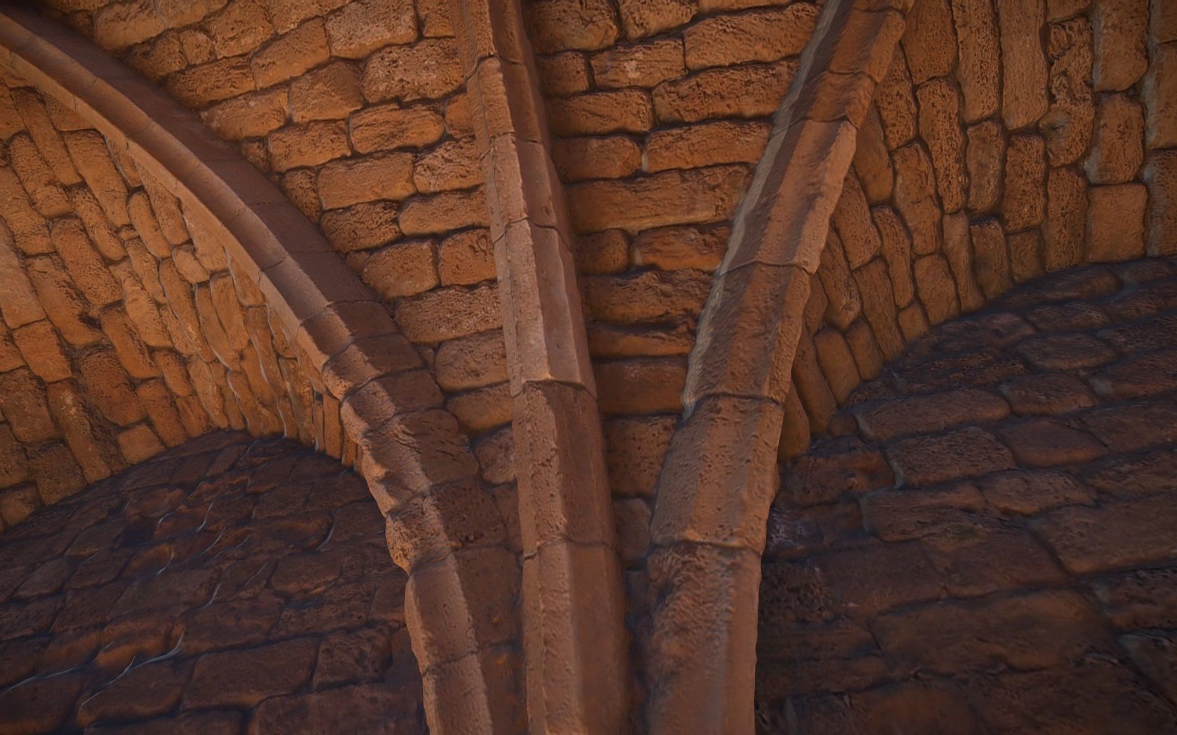 Crusaders Castle Gate in Caesaria  3D model_6