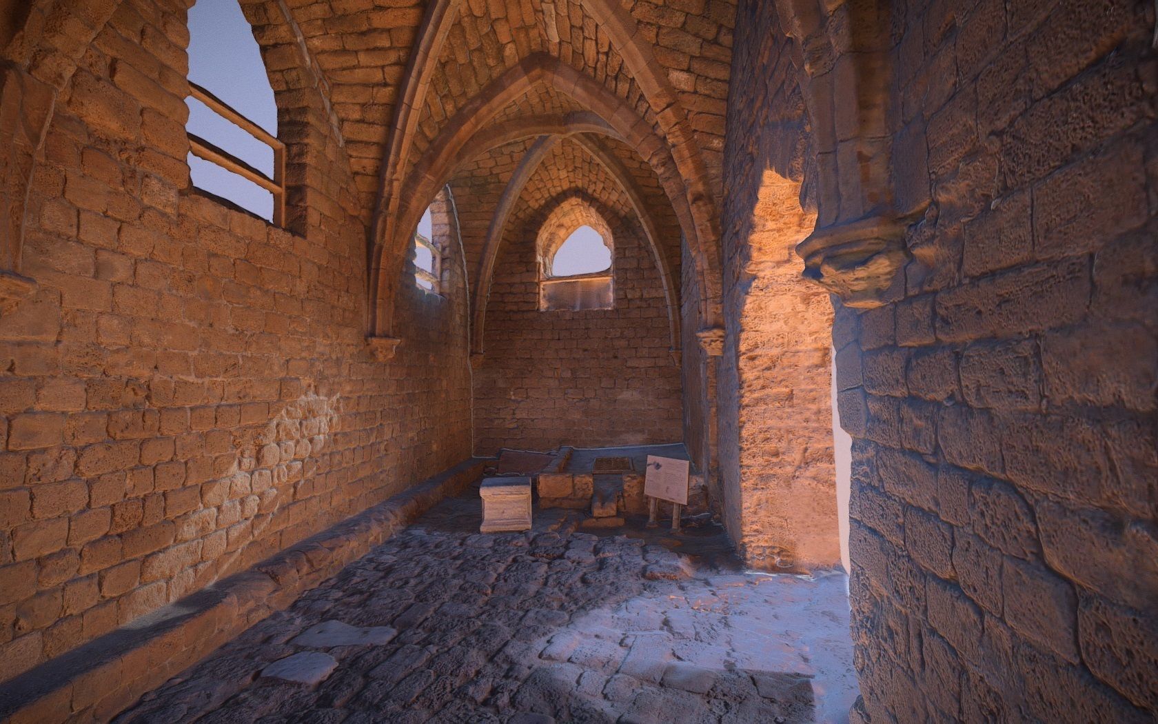 Crusaders Castle Gate in Caesaria  3D model_3