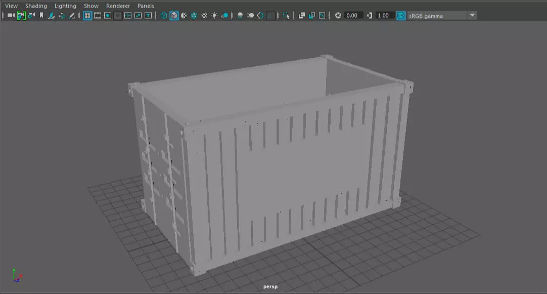 caja contenedora 3D model_0