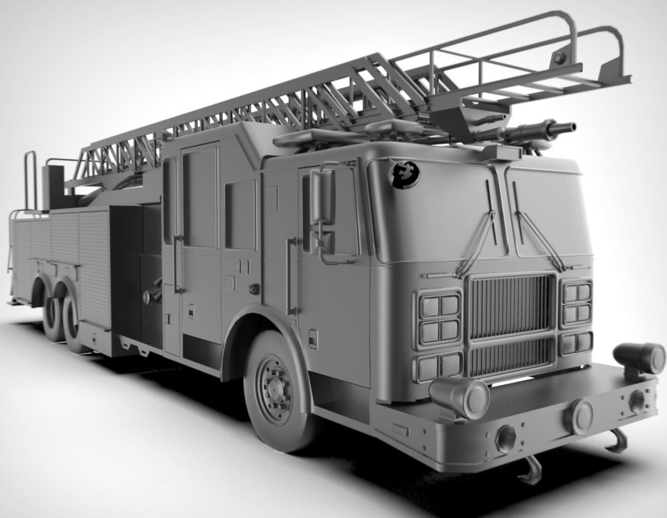 FireTruck Seagrave 2006 43K polys Low-poly 3D model_27