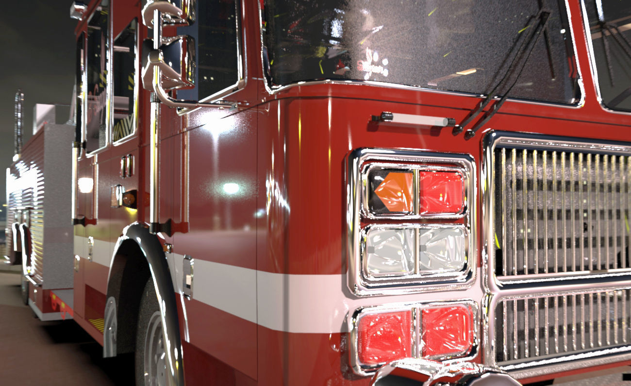 FireTruck Seagrave 2006 43K polys Low-poly 3D model_12