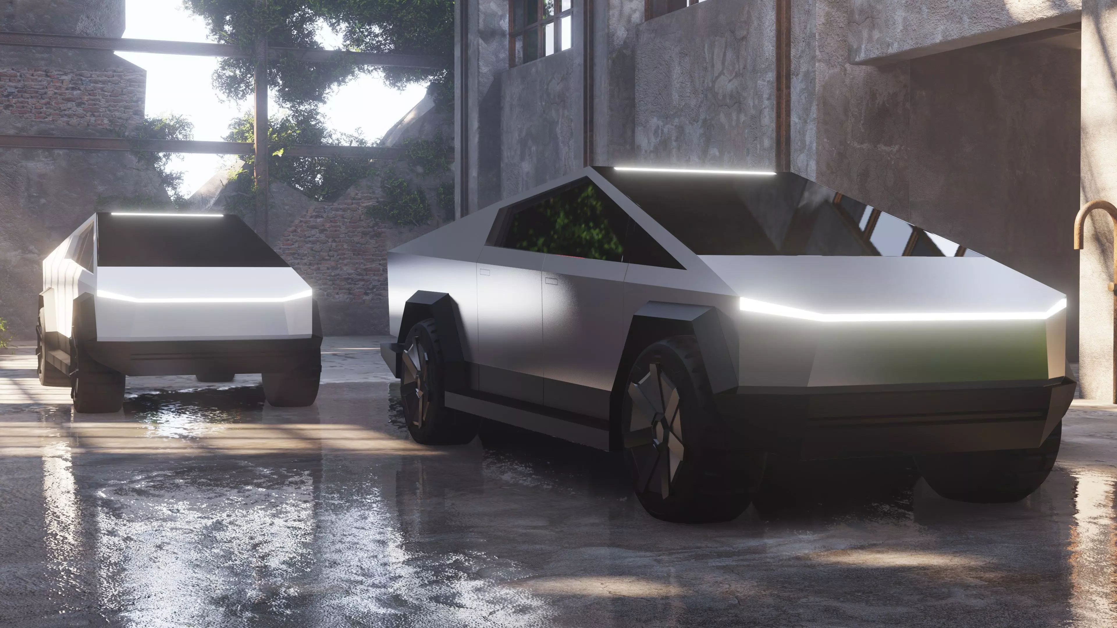 Free Cybertruck Free low-poly 3D model