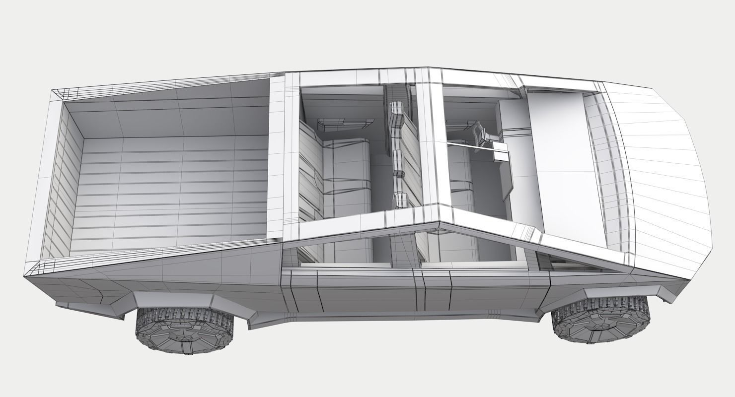 Tesla Cybertruck 3D model_9