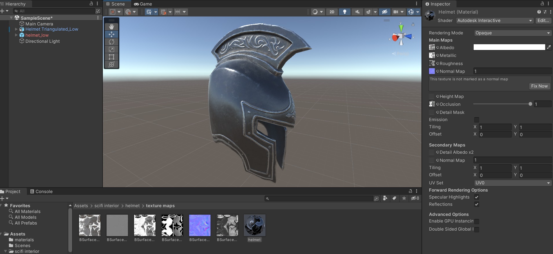 Warrior Helmet Low-poly 3D model_5