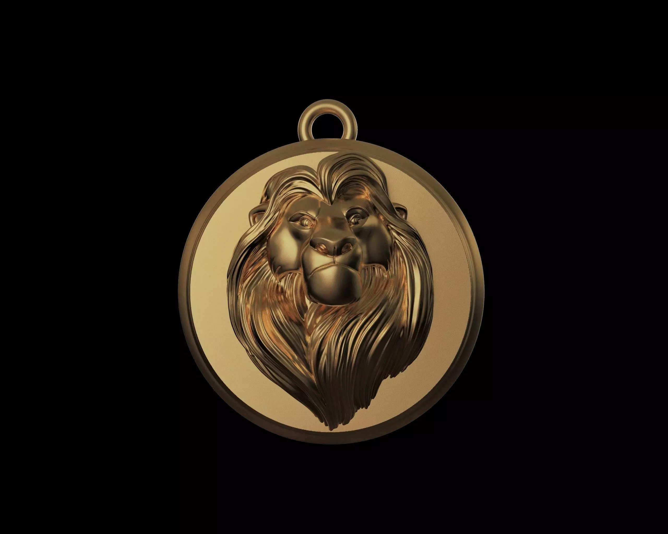 Mufasa - The Lion King  Pendant- 3D Print Model 3D print model_0